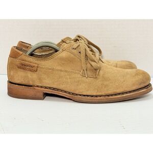 CAT Caterpillar Suede Oxford Shoes Beige Tan Leather Men's 9.5 Casual‎ Dress